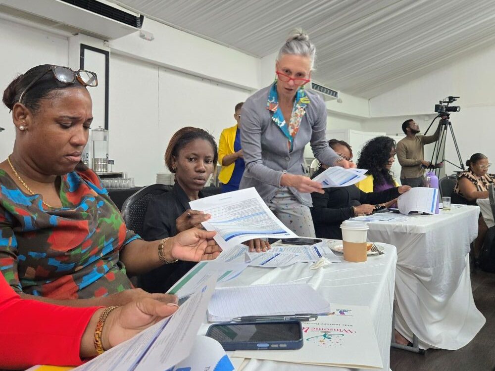 Elizabeth leading a literacy workshop for teachers